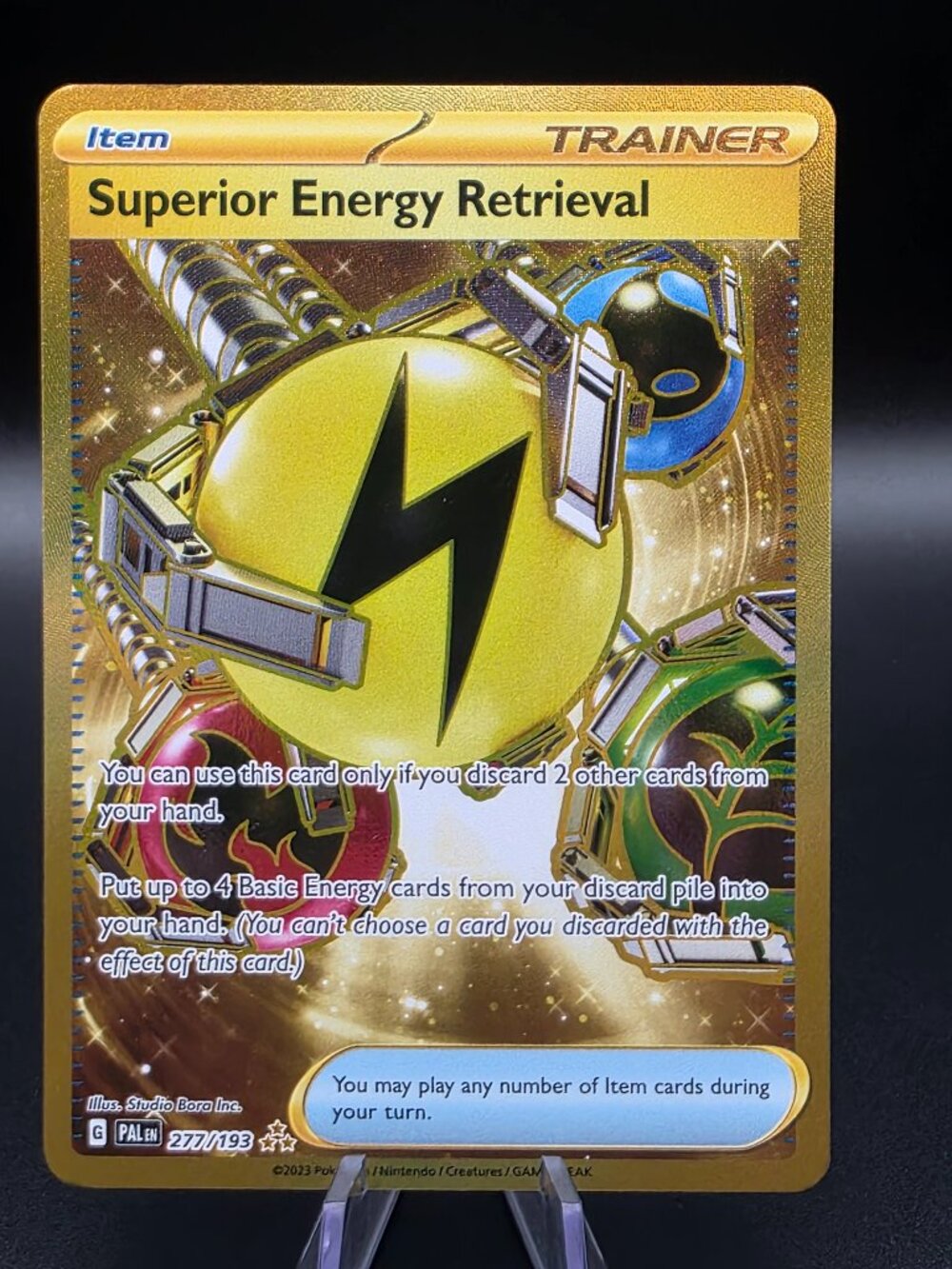 Superior Energy Retrieval Holo Hyper Rare SV02: Paldea Evolved 277/193 NM